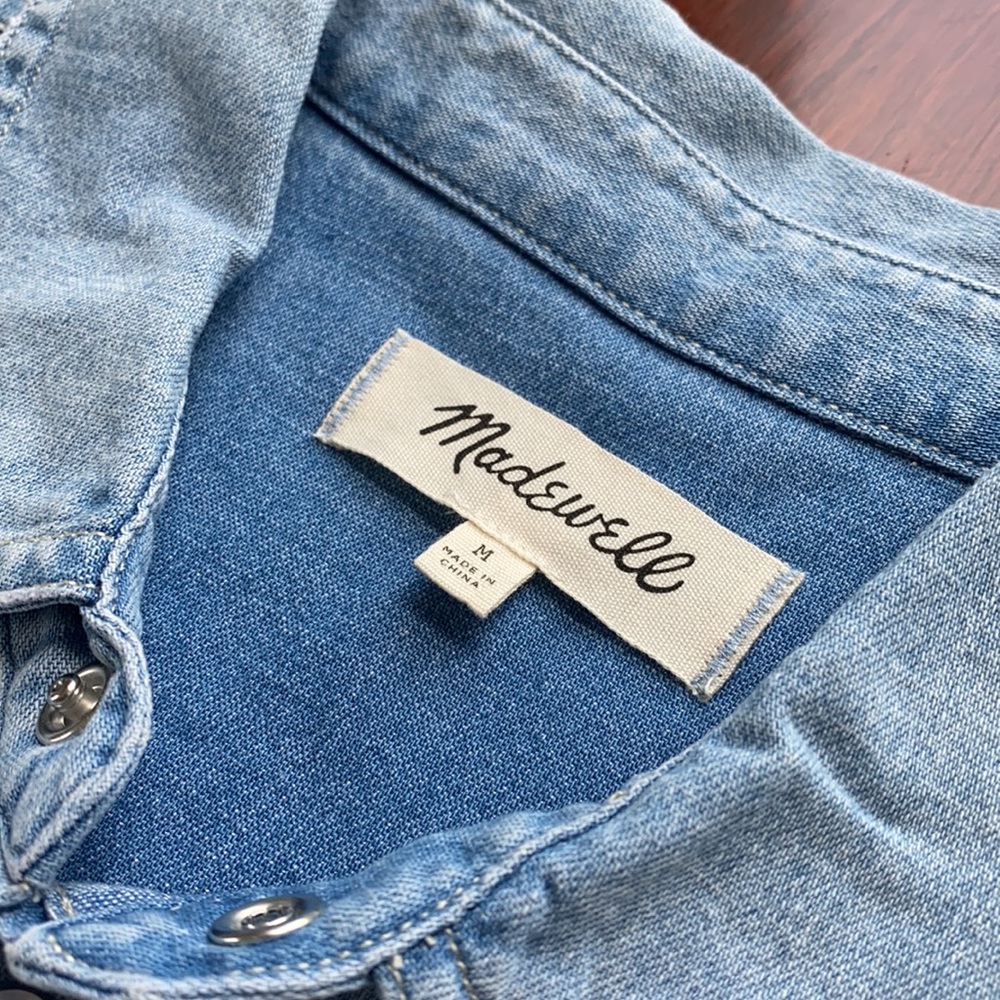 Madewell Light Blue Button Down Shirt - Picture 5 of 15